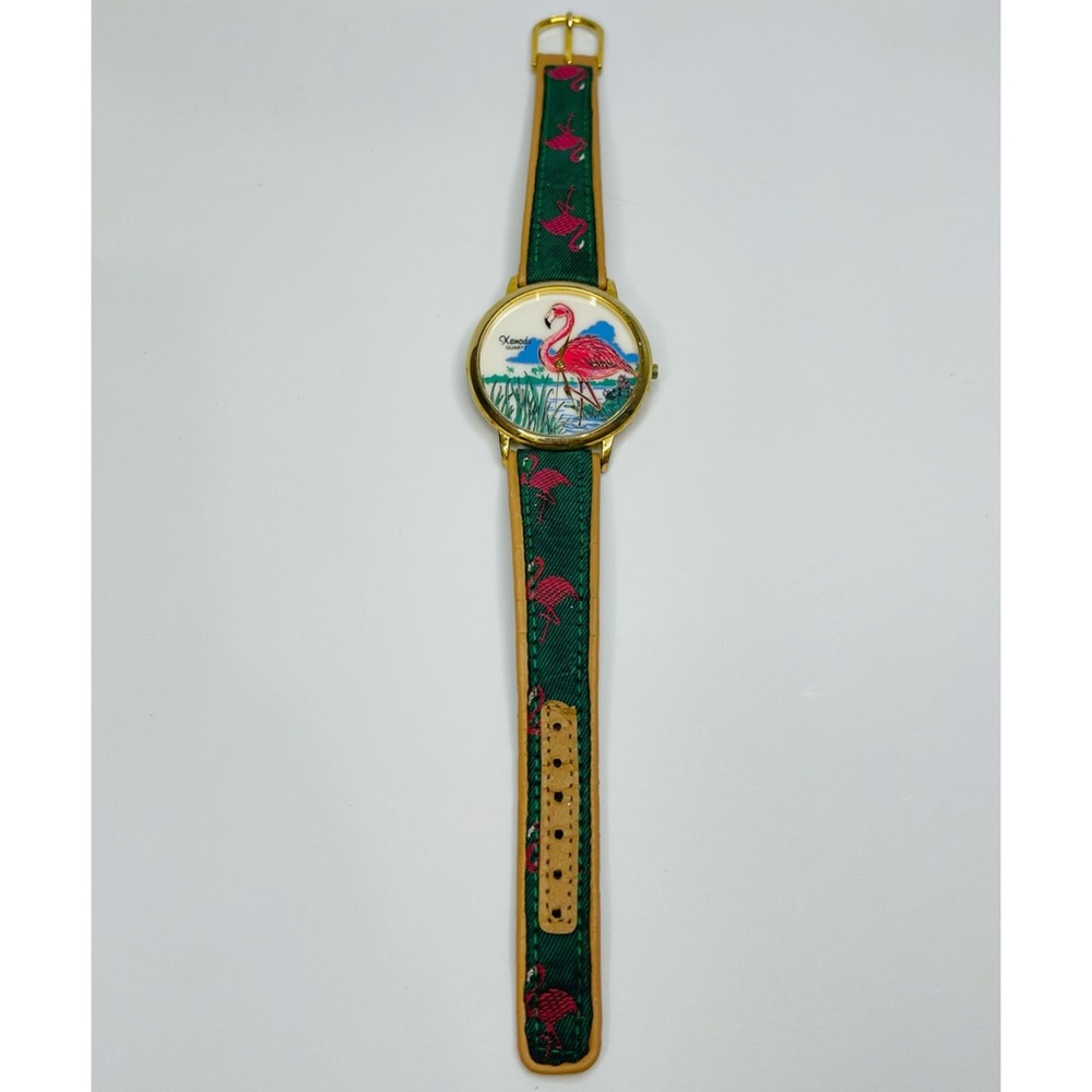 rare vintage Xanadu pink flamingo Florida watch